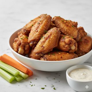 Plato De Alitas De Pollo (6 Uds.)