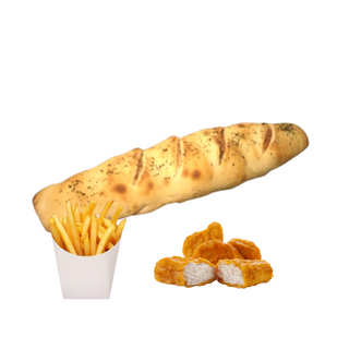 Baguette Farcie Nuggets + Frites