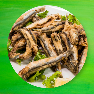 Anchois frit marinés au citron
