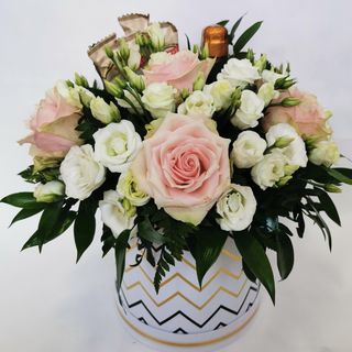 Box kwiatowy / Flowerbox "Mini Szampan"