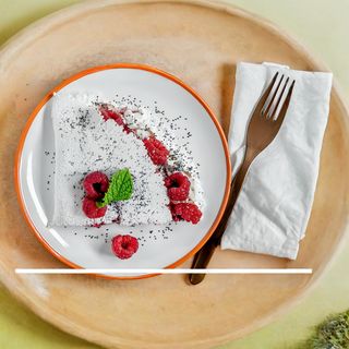 Tapioca com Compota, Banana e Frutos Vermelhos