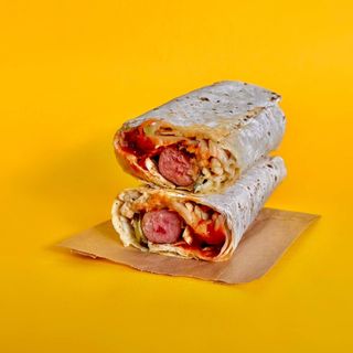 Хот-дог в лаваші з 1 ковбаскою