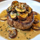 Steak Viande À La Crème