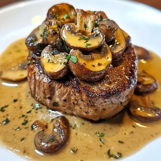 Steak Viande À La Crème