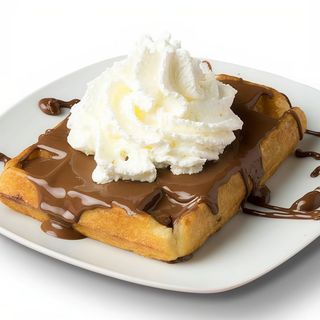 Gofre con chocolate