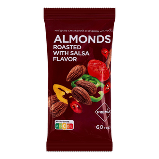 Мигдаль «Премія» смажений зі смаком сальси (60г)