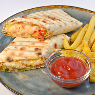 Шаурма з креветками (350/100/50г)