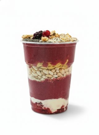 Rasberry obrok sa čia pudingom i grčkim jogurtom