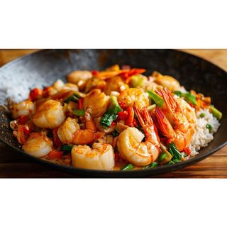 Mixed Seafood Wok with Rice