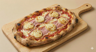 Pinsa Cotto e scamorza