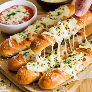 Paluchy czosnkowe z serem duże