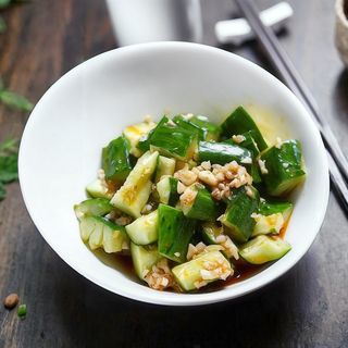 Pepino Macerado Con Vinagre De Arroz Dulce