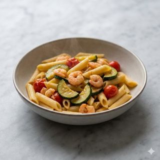 Pasta zucchine e gamberetti