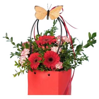 Kwiaty cięte w torebce