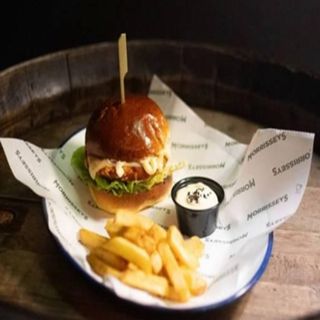 Hamburguesa de pollo crispy