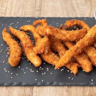 Tiras de pollo agripicantes