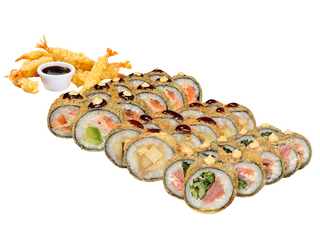 Zestaw Tempura Max 30 szt. + 6 krewetek w tempurze