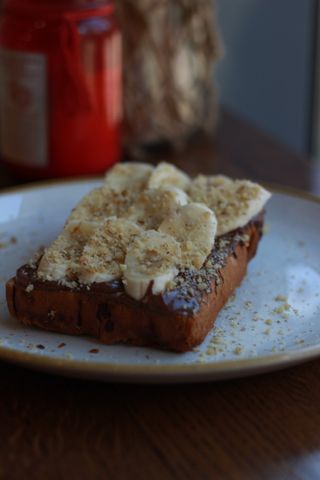 Бріош з Nutella та бананом
