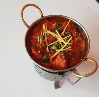 Vindaloo con gambas