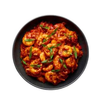 Gambas con salsa picante