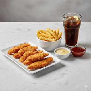 Menú Tira De Pollo (6 Uds.)