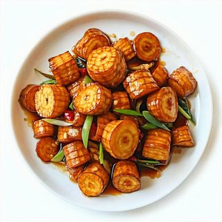 E003 Radici di fiori di loto saltati