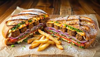 Panino falafel menù