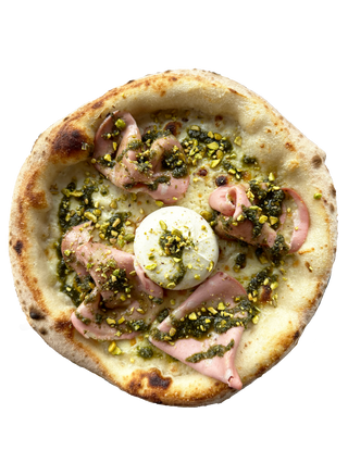 Mortadella pistacchio burrata