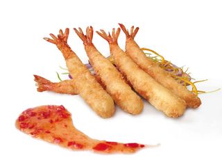 Torpedos de langostino en panko