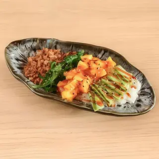 Poke de verduras y fruta