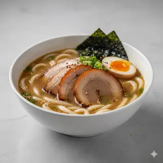 Miso De Udon Con Cerdo Asado