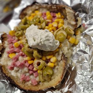 Patata asada Roquefor