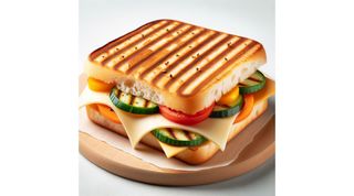 Vegetable And Cheese Sandwich