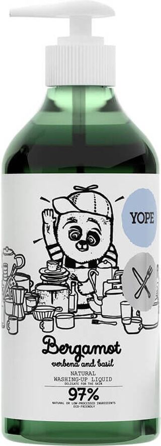 Płyn do mycia naczyń naturalny Bergamotka werbena i bazylia 750ml Yope