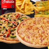 Oferta Pizza --2 pizza mediana con patata y bebida 2 litro