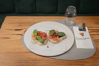 Bruschette con pomodorini 2 pezzi