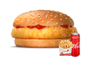 საბავშვო ქათმის ბურგერის მენიუ