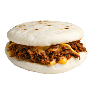 Arepa de carne con queso