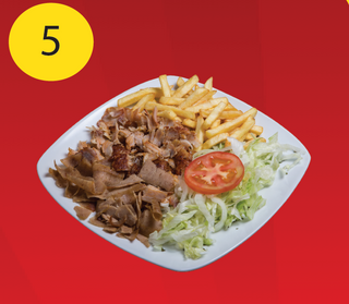 Piatto kebab menu