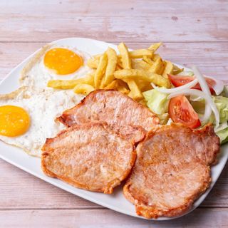Plato combinado lomo