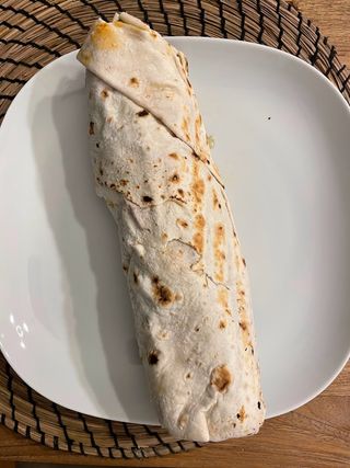 Kebab wegetariański w lawaszu