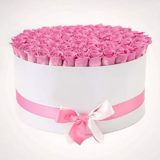 Квіти в коробці"101 рожева троянда"