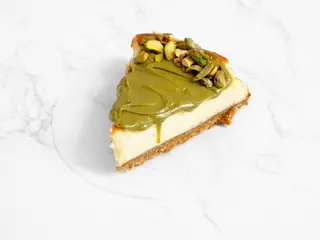 Tarta De Queso Con Pistacho