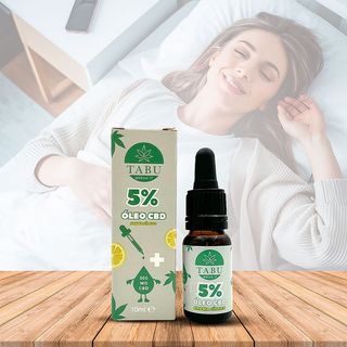 Óleo de Cânhamo 5% Sabor a Limão