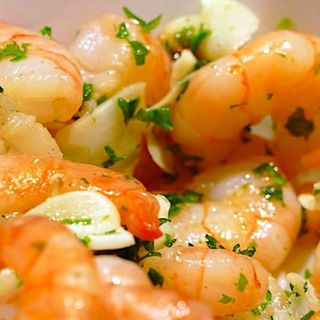 Langostinos Al Ajillo Con Jengibre