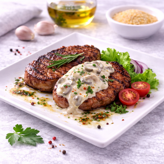 Ceafa de porc cu sos alb 200/50G