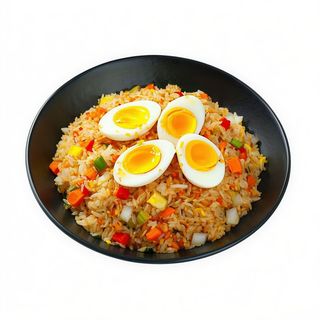 Arroz frito con verduras