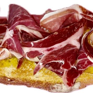Tostada con jamón ibérico
