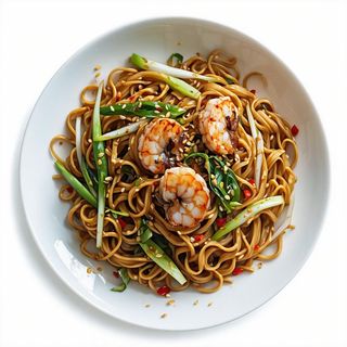 Yakisoba germogli e seppie