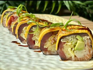 Рол без рису з лососем та тунцем (250 г)